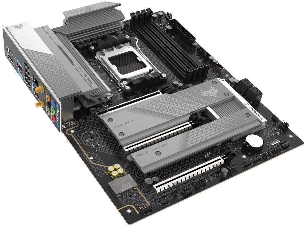 SAPPHIRE NITRO+ B850A WIFI7 / B850 / AM5 / 3x M.2 / DP1.2 / HDMI / Wi-Fi / ATX